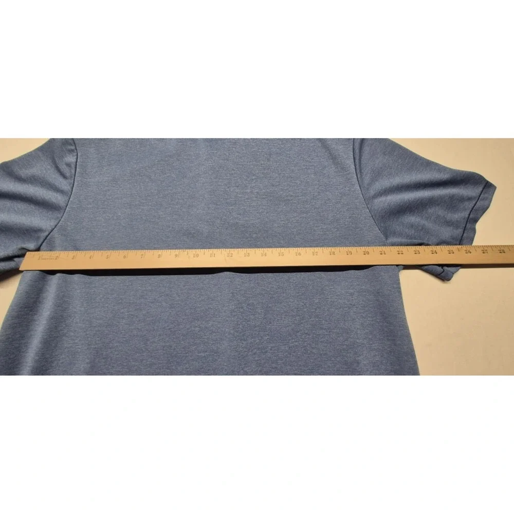 Adidas Golf‎ men's blue sports polo gray Logo sz. XL
